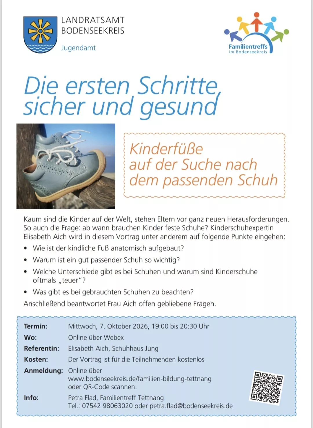 Kinderfüße auf der Suche nach passenden Schuhen